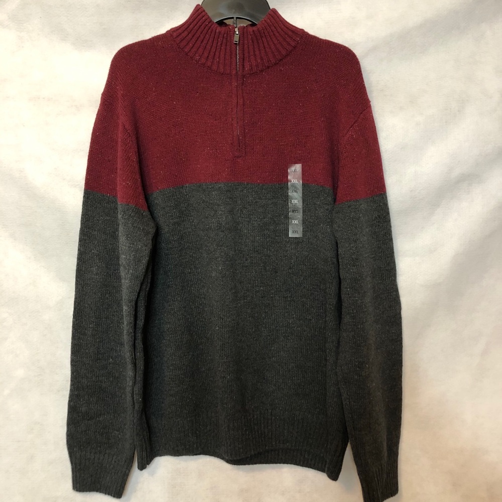 Kohl’s Sonoma Men’s Quarter Zipper Sweater Sz XXL